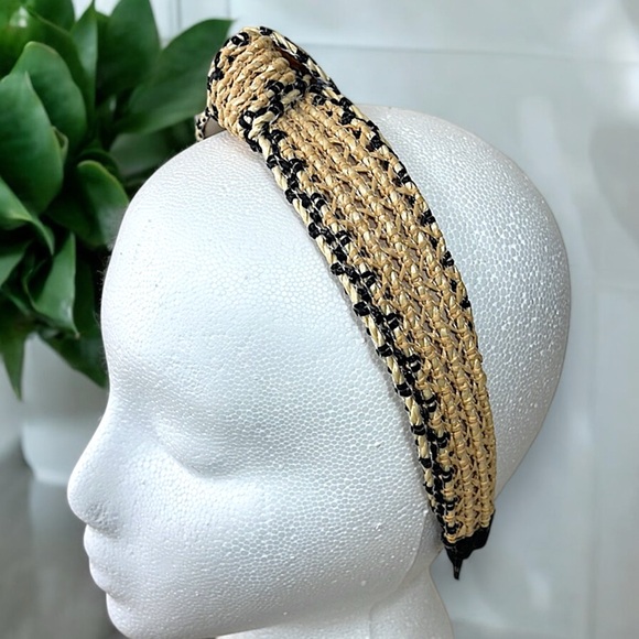Natural Raffia Knotted Headband - Picture 8 of 16
